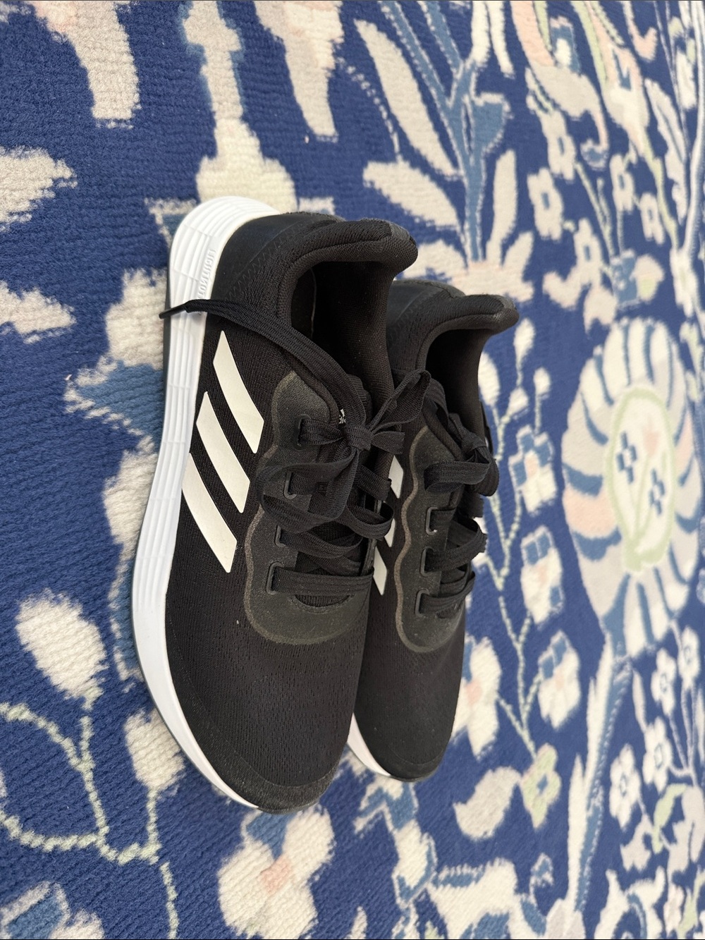 Like new Adidas Black and White Lightweight Running Shoes
